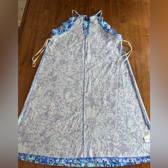 Lilly Pulitzer Billie Dress SZ S Saltwater Blue Suns Out Funs Out - Picture 11 of 14